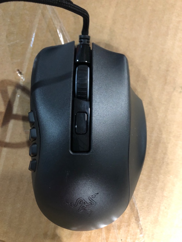 Photo 2 of ***READ NOTES***Razer Naga X Wired MMO Gaming Mouse: 18K DPI Optical Sensor - 2nd-gen Optical Switch - Chroma RGB Lighting - 16 Programmable Buttons - 85g - Classic Black Mouse Naga X