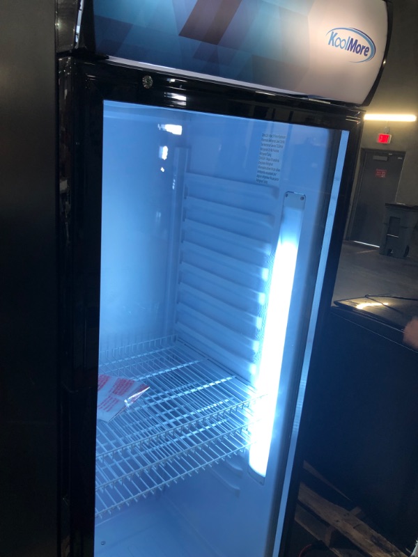 Photo 8 of KoolMore 24-in W 450-Can Capacity Commercial Black Built-In/Freestanding Beverage Refrigerator with Glass Door