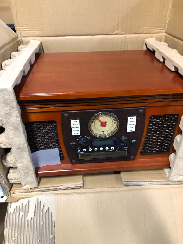 Photo 3 of Victrola 8-in-1 Bluetooth Record Player & Multimedia Center, Built-in Stereo Speaker