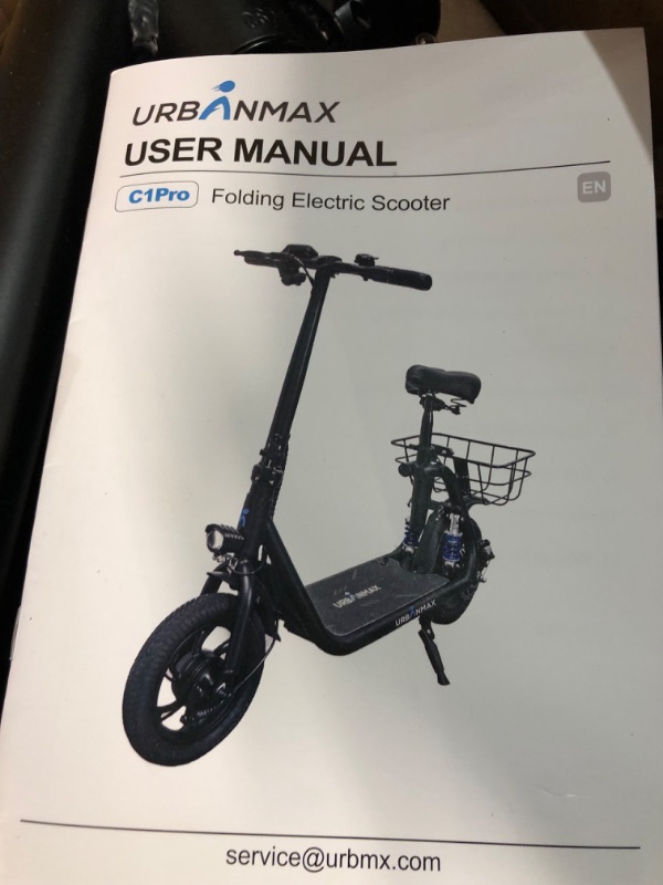 Photo 3 of ***Parts Only***URBANMAX C1 Pro Electric Scooter with Seat, Adult Electric Scooters 