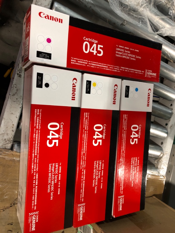 Photo 2 of Canon CRG-045 4-Color Complete Toner Cartridge Set