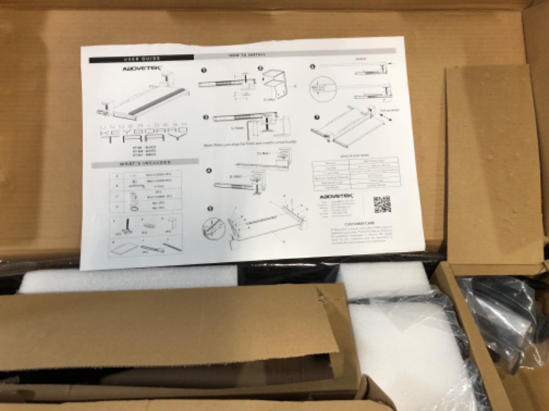 Photo 2 of AboveTEK Large Keyboard Tray Under Desk with Wrist Rest, 26.7"×11" NEW