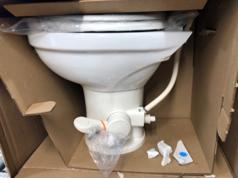 Photo 3 of (PARTS ONLY) Dometic 302320081 320 Series Standard Height RV Toilet, White