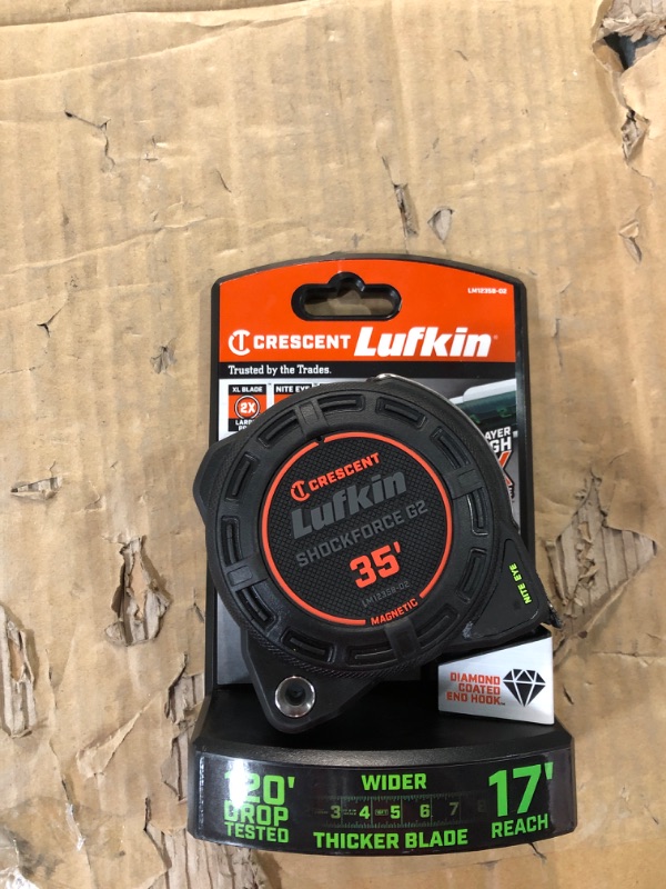 Photo 3 of (New - See notes) Crescent Lufkin Shockforce Nite Eye G2 35-ft Magnetic Tape Measure