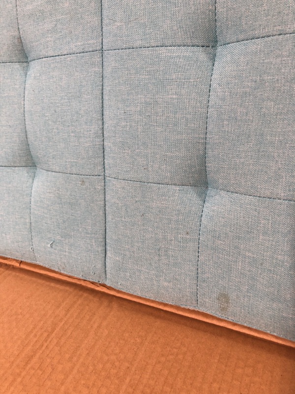 Photo 6 of (USED SEE NOTES) 45" Storage Ottoman with SMART LIFT Top Mint Blue