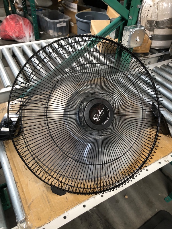 Photo 5 of (USED SEE NOTES) Simple Deluxe 18 Inch Household Commercial Wall Mount Fan, 90 Degree Horizontal Oscillation, 5 Speed Settings, Black
