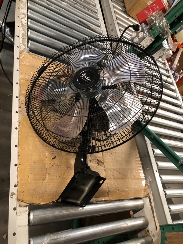 Photo 2 of (USED SEE NOTES) Simple Deluxe 18 Inch Household Commercial Wall Mount Fan, 90 Degree Horizontal Oscillation, 5 Speed Settings, Black