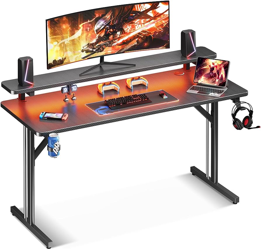 Photo 1 of Gaming Desk with LED Lights, Computer Desk 47 Inch***Read Notes***