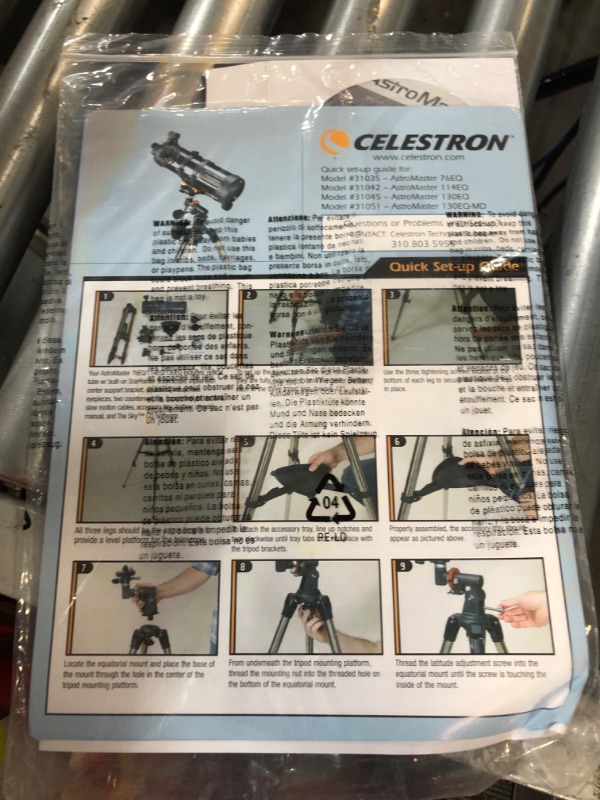 Photo 4 of Celestron - AstroMaster 130EQ-MD Newtonian Telescope 