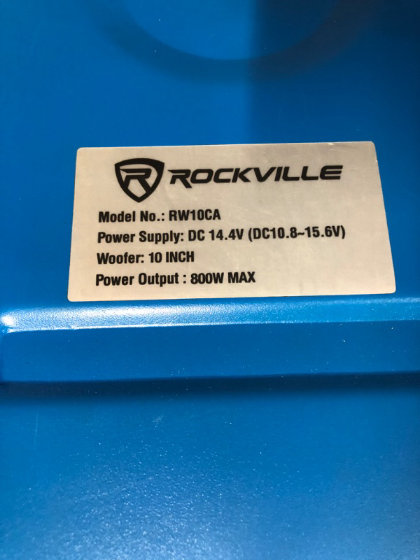 Photo 4 of Rockville RW10CA 10" 800 Watt Slim Low Profil