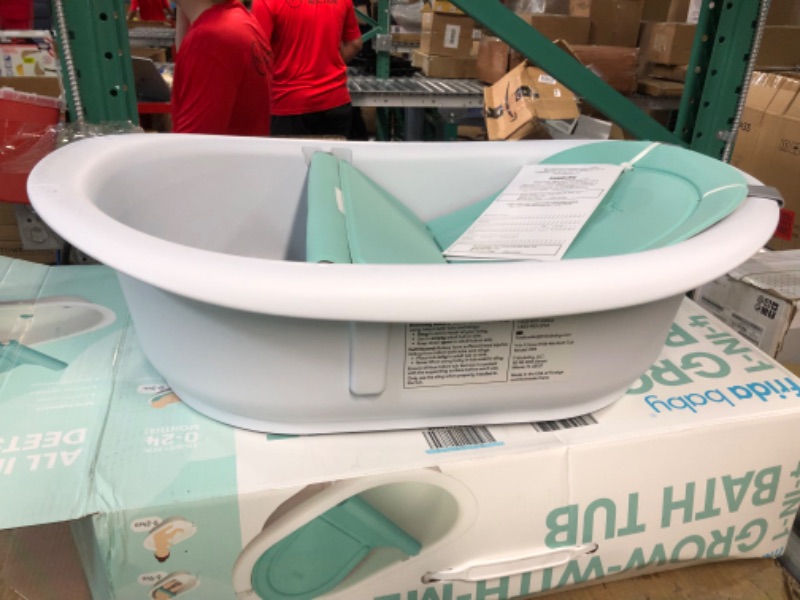 Photo 3 of 4-in-1 Grow-with-Me Bath Tub by Frida Baby Transforms Infant Bathtub 