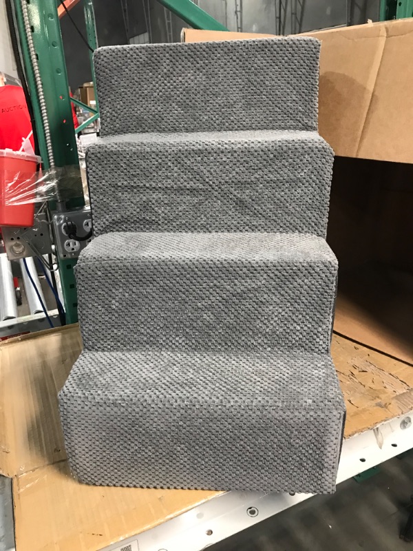 Photo 2 of ***READ NOTES***Best Pet Supplies Foam Pet Steps, 4-Step (H: 18")***Grey***
