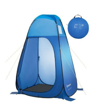 Photo 1 of * item used * item dirty * 
KingCamp Pop up Camping Shower Tent Blue
