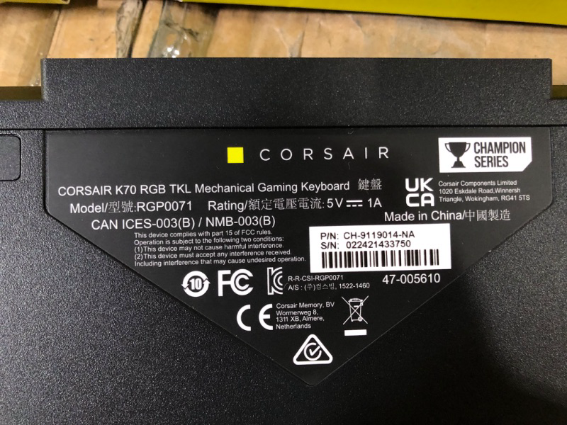 Photo 3 of CORSAIR K70 RGB TKL USB Type-C Cable