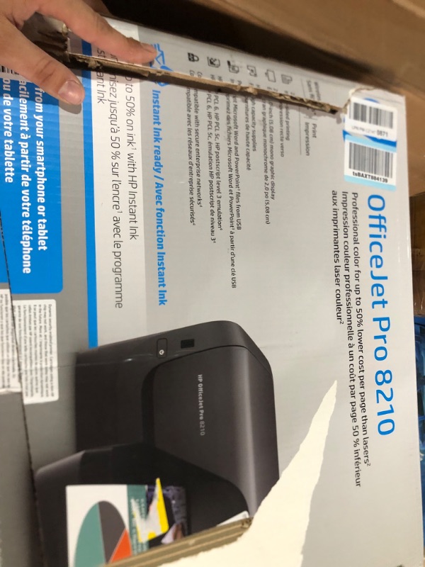 Photo 3 of HP OfficeJet Pro 8210 Wireless Color Printer (D9L64A) with and Instant Ink $5 Prepaid Code Printer + Instant Ink