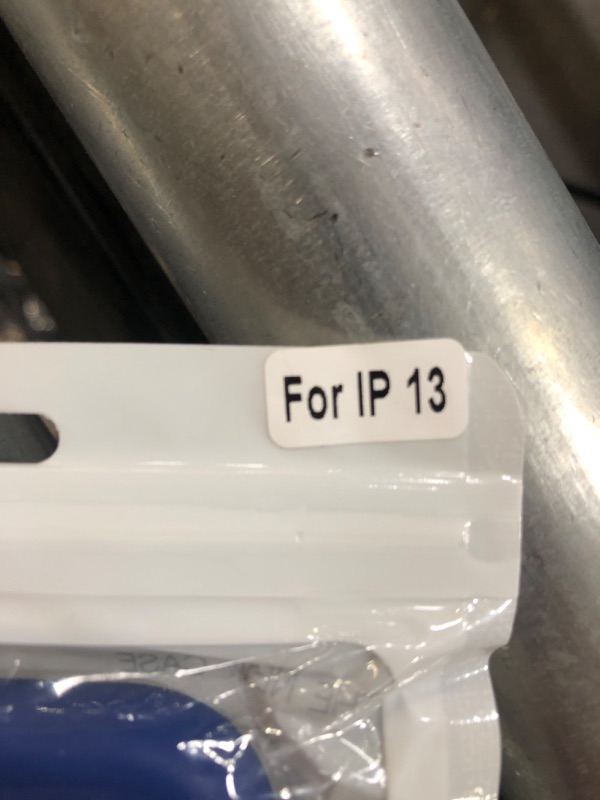 Photo 1 of IPHONE 13 CASE, CLEAR WITH BLUE OUTLINE