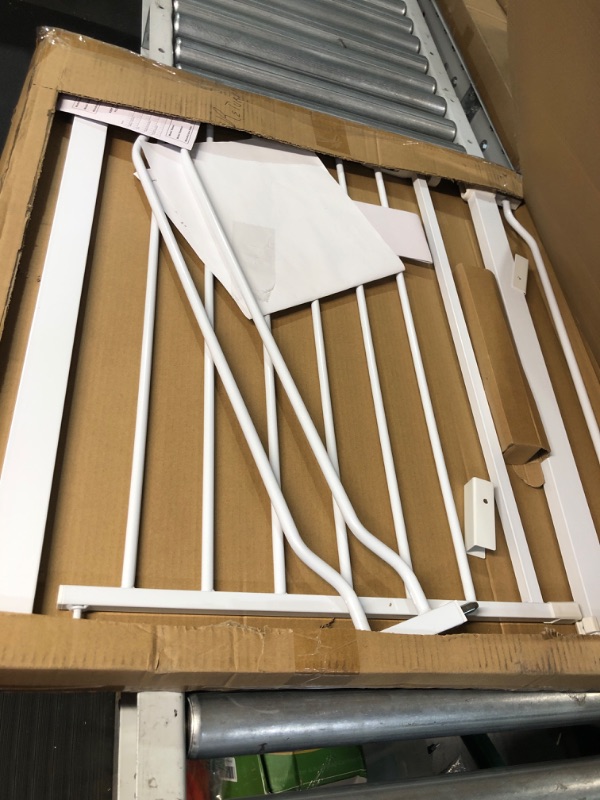 Photo 1 of BalanceFrom Easy Walk-Thru Safety Gate for Doorways and Stairways with Auto-Close/Hold-Open Features, Multiple Sizes 30-inch Tall, No Caps Fits 29.1 - 38.5" Wide