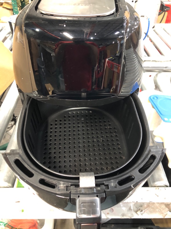 Photo 4 of **PARTS ONLY, NON-FUNCTIONAL** 8-in-1 5.8 Qt. Black Electric Air Fryer with Recipe Book