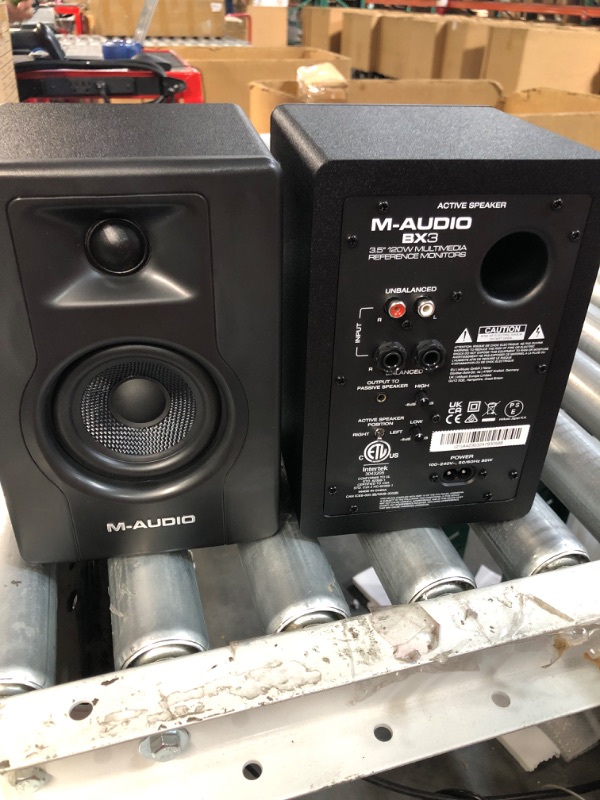 Photo 7 of M-Audio BX3BT 3.5" Studio Monitors & PC Speakers with Bluetooth for Recording and Multimedia with Music Production Software, 120W, Pair, black With Bluetooth Monitors Pair 3.5" Speakers