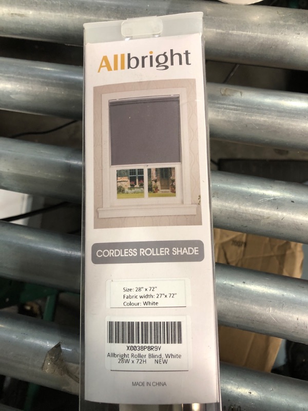 Photo 2 of 100% Blackout Cordless Roller Window Shades, Window Blinds with Thermal Insulated, UV Protection Waterproof Fabric, (White - 28" W x 72" H) A.white 28" W x 72" L