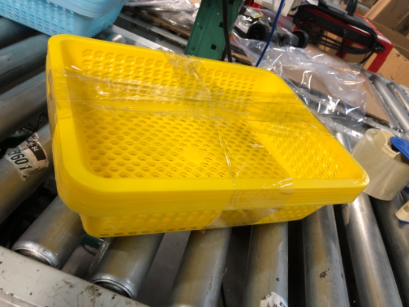 Photo 2 of yellow storage basket bins (6)