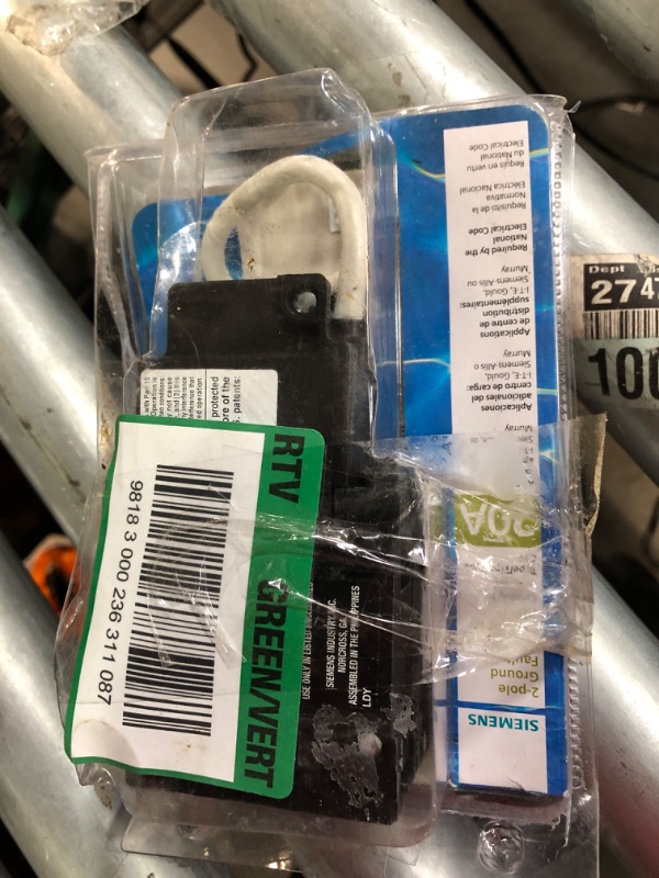 Photo 1 of Siemens 20 Amp Double Pole Type QPF2 GFCI Circuit Breaker