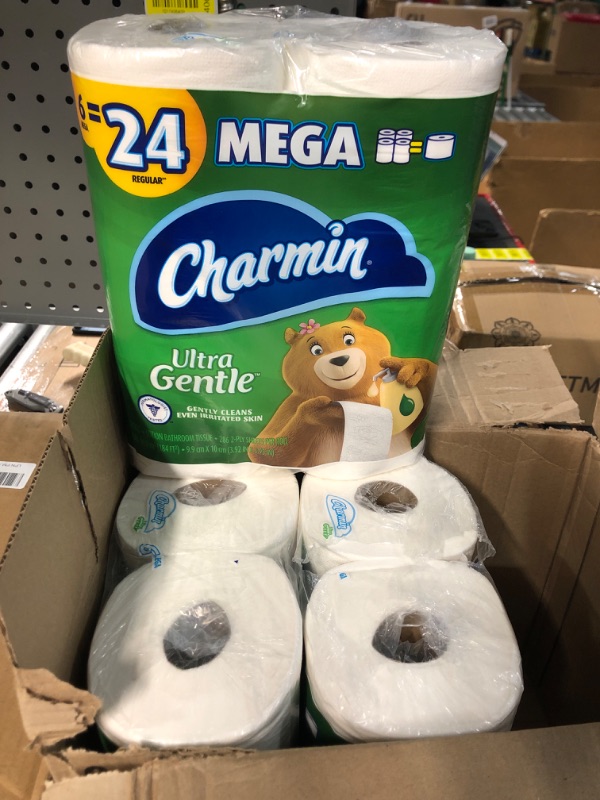 Photo 2 of Charmin Ultra Gentle Toilet Paper, 18 Mega Rolls = 72 Regular Rolls