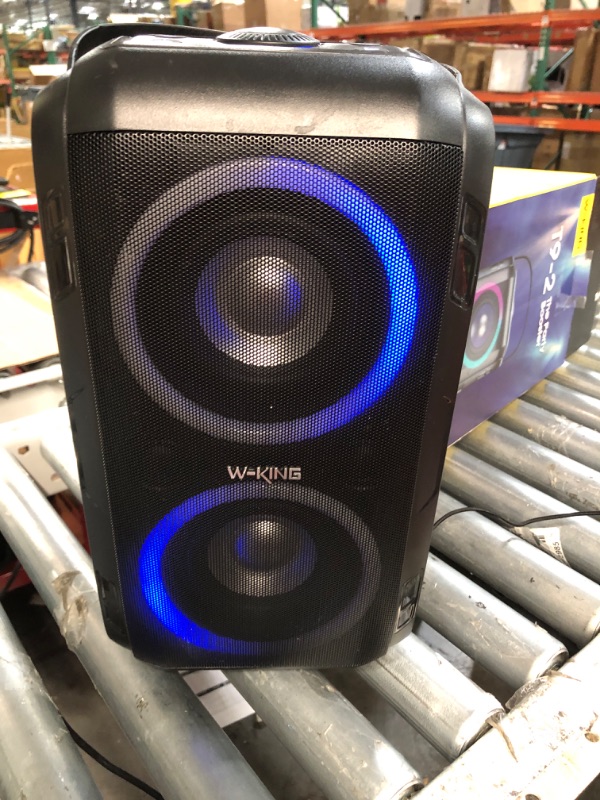 Photo 2 of W-KING 80W Bluetooth Speakers Loud, Super Rich Bass, Huge 105dB Sound Powerful Portable Wireless Outdoor Bluetooth Speaker, Mixed Color Lights, 24H Playtime, AUX, USB Playback, TF Card, Non-Waterproof