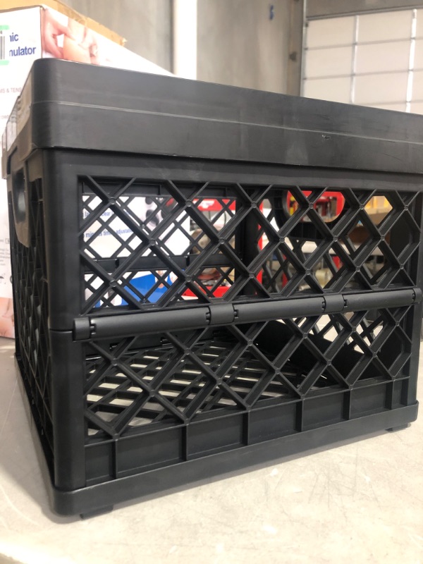 Photo 1 of * broken clips * sold for parts * repair *
CleverMade - Collapsible Milk Crates, 25L, Pack of 1, Black