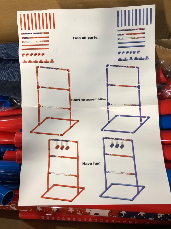 Photo 3 of JAPER BEES Ladder Ball Indoor Ladder Toss Outdoor Game PRO Series, 