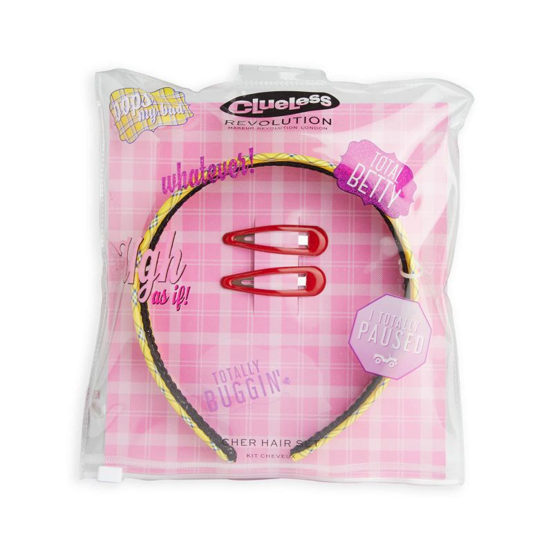 Photo 1 of 2PC Clueless X Makeup Revolution Cher Headband & Hair Clips + Clueless Hair Trinkets
