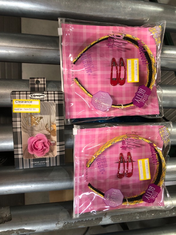 Photo 1 of 2PC Clueless X Makeup Revolution Cher Headband & Hair Clips + Clueless Hair Trinkets
