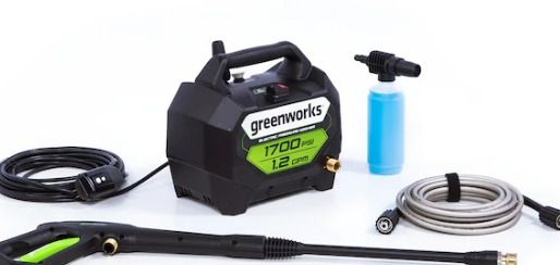 Photo 1 of PARTS ONLY - Green Works 1700PSI Portable Electric Pressure Washer GPW1704, New in Box
