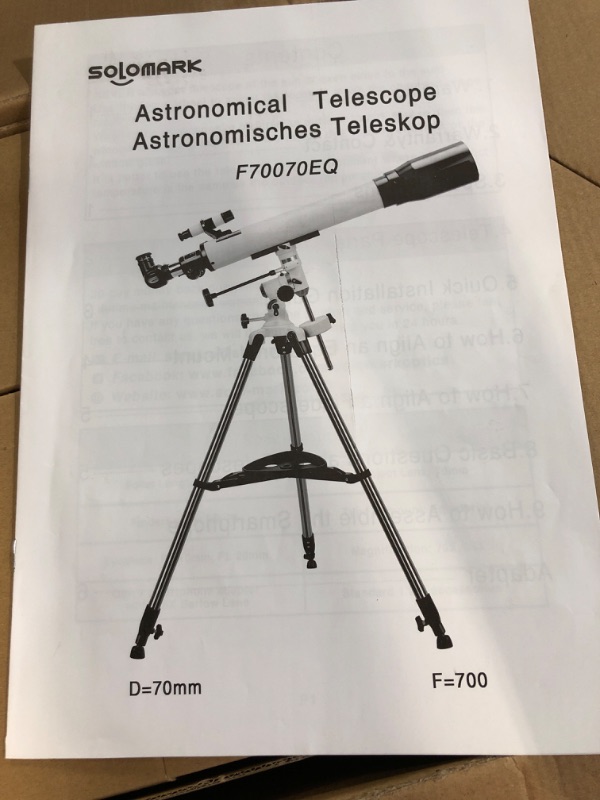 Photo 2 of Telescopes for Adults, 70mm Aperture and 700mm