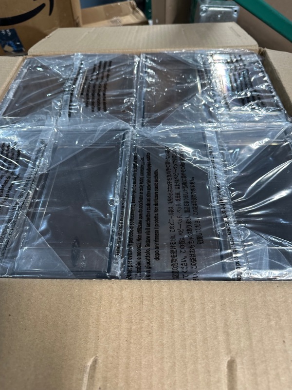 Photo 1 of mDesign Plastic Stackable Closet Storage Organizer Bin Containers with Front Pull Drawer for Cabinet, Desk, Shelf, Cupboard, or Dresser Organization - Lumiere Collection - 8 Pack - Clear 8 8 x 12 x 4