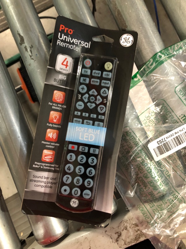 Photo 1 of GE Big Button Backlit Universal Remote Control