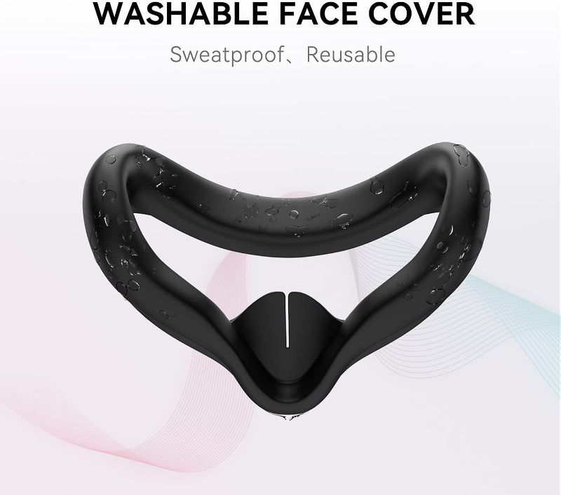 Photo 1 of CNBEYOUNG VR Face Cover and Lens Cover Compatible with Quest 2