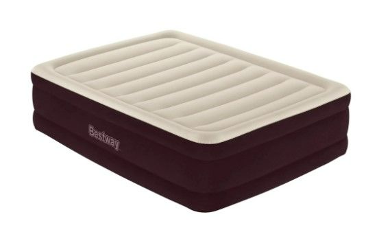 Photo 1 of **USED** Bestway Maroon 20" Queen Air Mattress with Built-in Pump