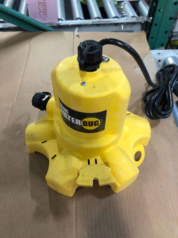 Photo 2 of 0.16 hp. WaterBUG Submersible Utility Pump with Multi-Flo Technology