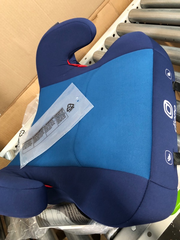 Photo 2 of Diono Solana 2 XL, Dual Latch Connectors, Lightweight Backless Belt-Positioning Booster Car Seat, 8 Years 1 Booster Seat, Blue 2019 LATCH Connect Single Blue