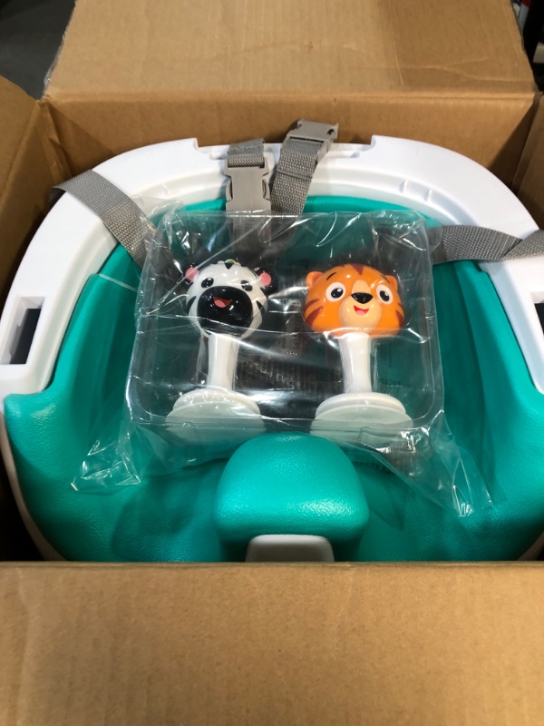 Photo 1 of Baby Einstein Dine & Discover Multi-Use Booster Feeding & Floor Activity Seat with Self-Storing Tray Sea of Support
