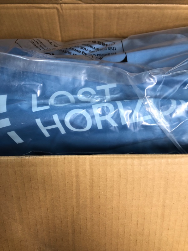 View 2 of LOSTHORIZON Airsoft 4.5” Thick Self Inflating Sleeping Pad with Solid Foam, Camping Mattress with Pump Sack, Portable Roll Up Bed, Inflatable Outdoor Mat for Rooftop Tent Car Truck Van, 4 Season Blue Double(80*52*4.5 IN)