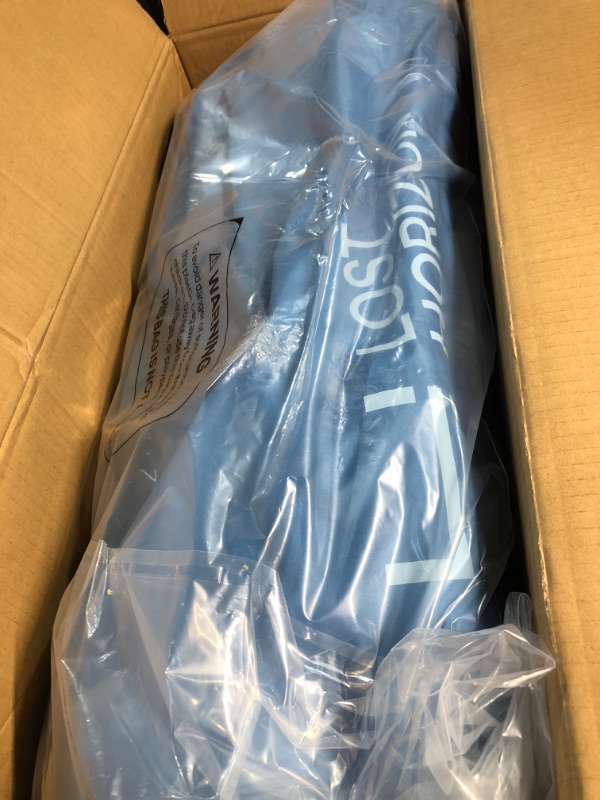 View 3 of LOSTHORIZON Airsoft 4.5” Thick Self Inflating Sleeping Pad with Solid Foam, Camping Mattress with Pump Sack, Portable Roll Up Bed, Inflatable Outdoor Mat for Rooftop Tent Car Truck Van, 4 Season Blue Double(80*52*4.5 IN)