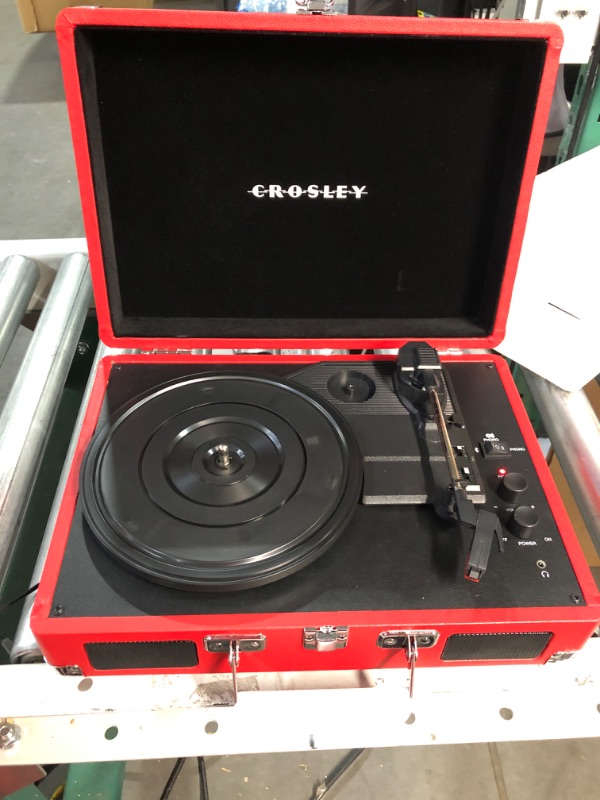 Photo 3 of PARTS ONLY/ SEE NOTES*****
Crosley CR8005DP-RE1 Cruiser Plus Suitcase Vinyl Record Player Turntable, Red