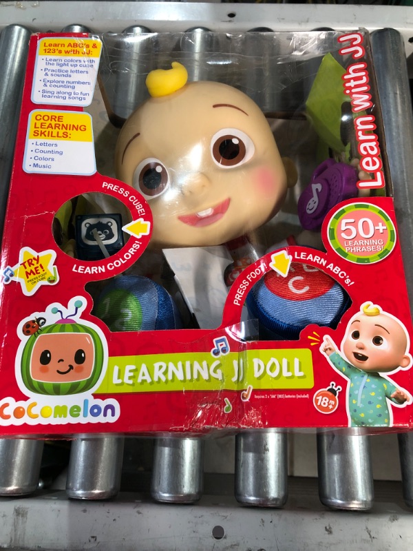 Photo 2 of CoComelon Interactive Learning JJ Doll with Lights, Sounds, and Music to Encourage Letter, Number, and Color Recognition, Kids Toys for Ages 18 Month