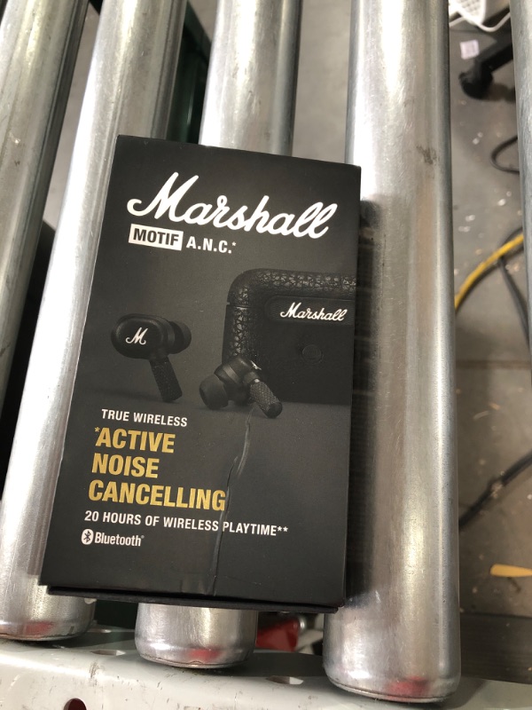 Photo 2 of Marshall Motif True Wireless Noise Canceling Headphones, Black