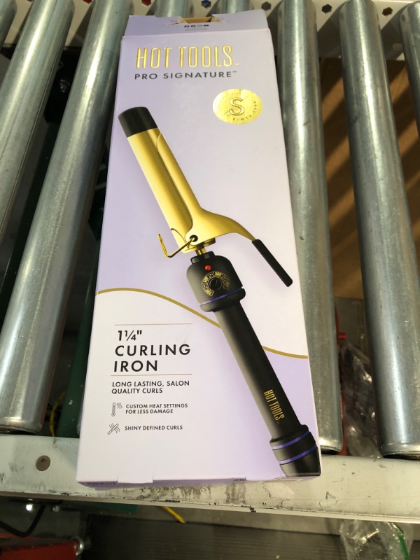 Photo 2 of Hot Tools Pro Artist 24K Gold Curling Iron | Long Lasting, Defined Curls (1-1/4 in)