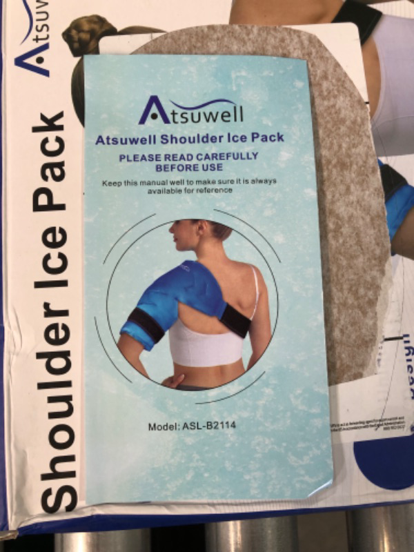 Photo 2 of Atsuwell Shoulder Ice Pack Rotator Cuff Cold Therapy, Reusable Gel Ice Wrap for Shoulder Injuries & Pain Relief