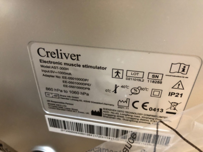 Photo 4 of Creliver Essential EMS Foot Circulation Stimulator, Electric Foot Therapy Relieves Swollen Feet and Ankles (FDA Authentication) Green