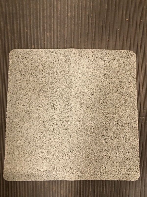 Photo 2 of Non Slip Shower Mat, Comfortable Bath mat for Textured Surface, Without Suction Cups Grey 24 x 24